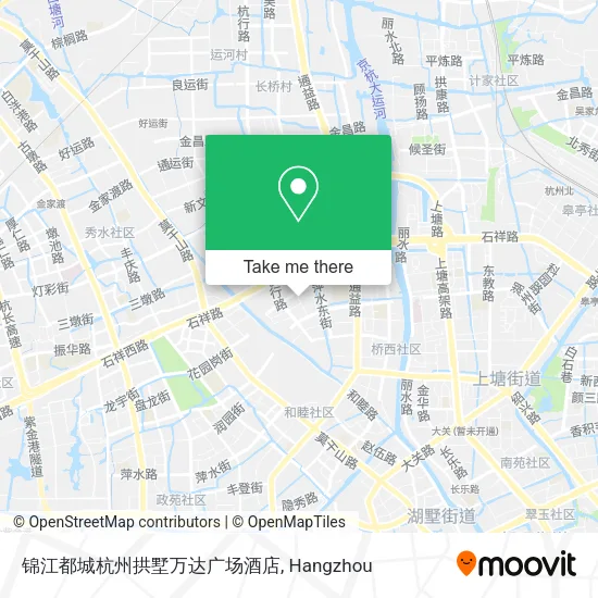 锦江都城杭州拱墅万达广场酒店 map