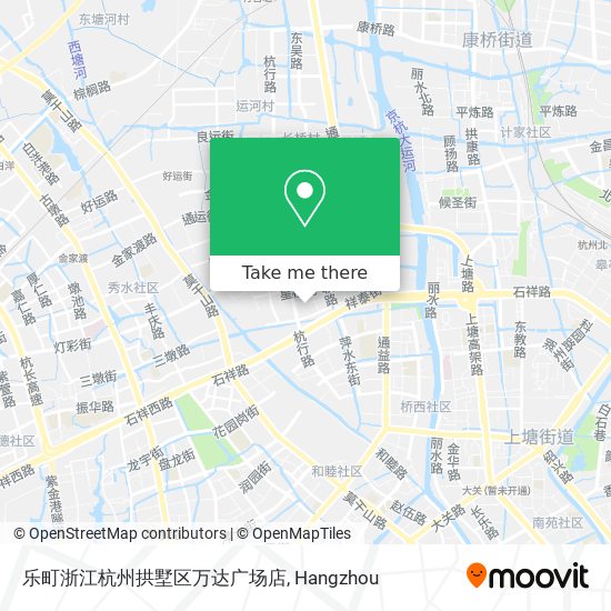 乐町浙江杭州拱墅区万达广场店 map