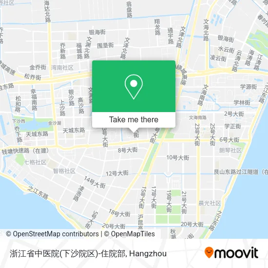 浙江省中医院(下沙院区)-住院部 map