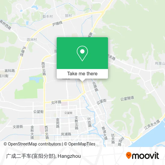 广成二手车(富阳分部) map