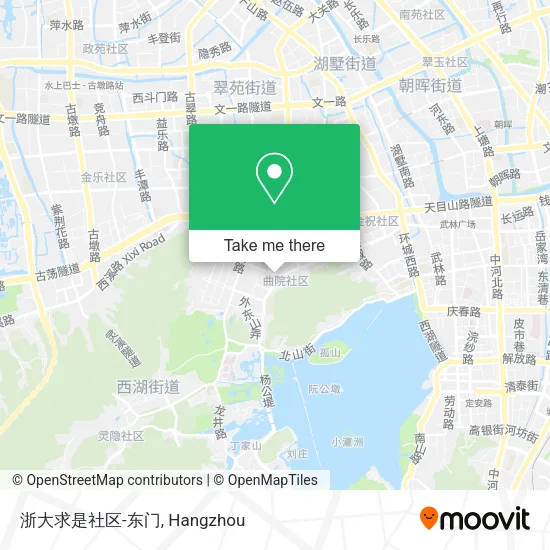 浙大求是社区-东门 map