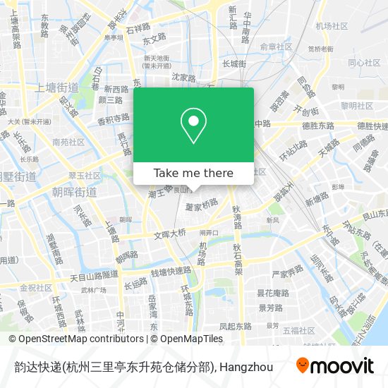 韵达快递(杭州三里亭东升苑仓储分部) map
