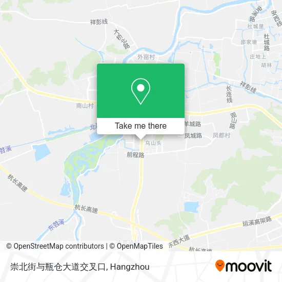 崇北街与瓶仓大道交叉口 map