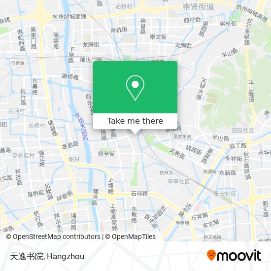 天逸书院 map
