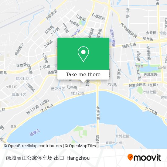 绿城丽江公寓停车场-出口 map