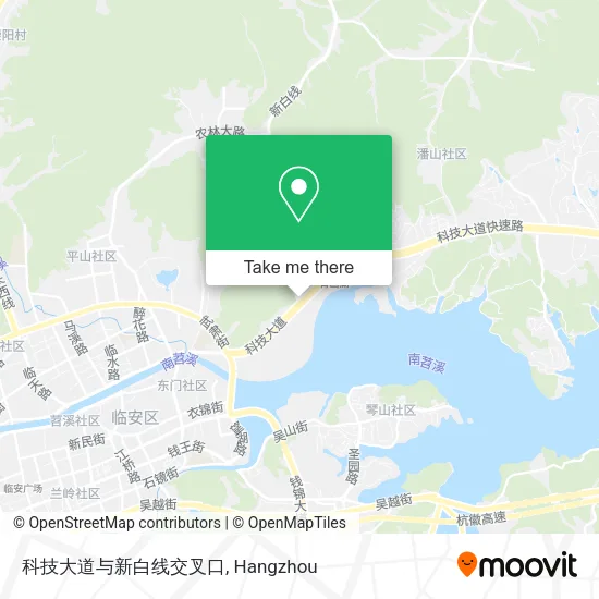 科技大道与新白线交叉口 map