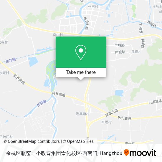 余杭区瓶窑一小教育集团崇化校区-西南门 map