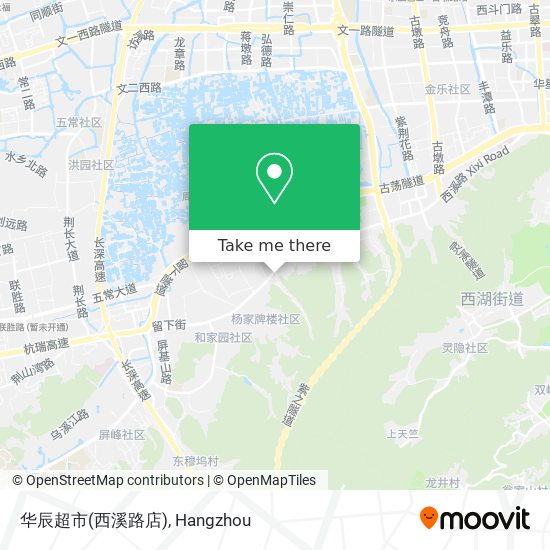 华辰超市(西溪路店) map