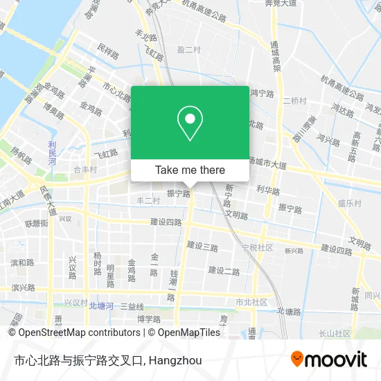 市心北路与振宁路交叉口 map