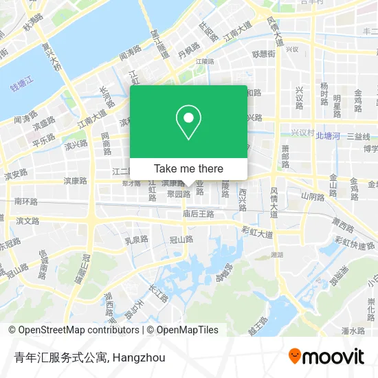 青年汇服务式公寓 map