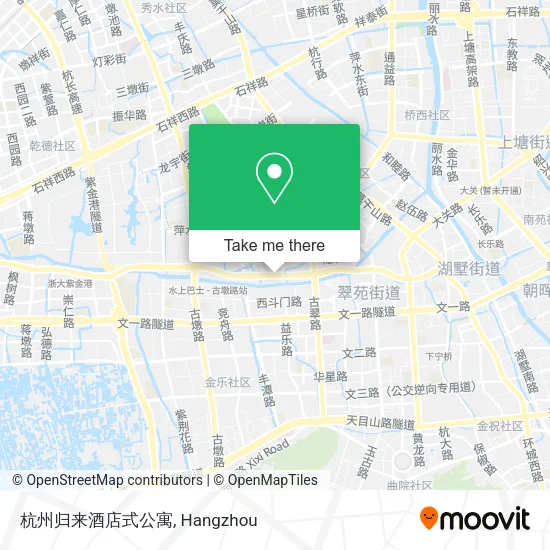 杭州归来酒店式公寓 map