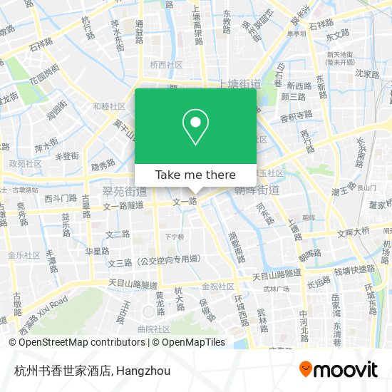 杭州书香世家酒店 map