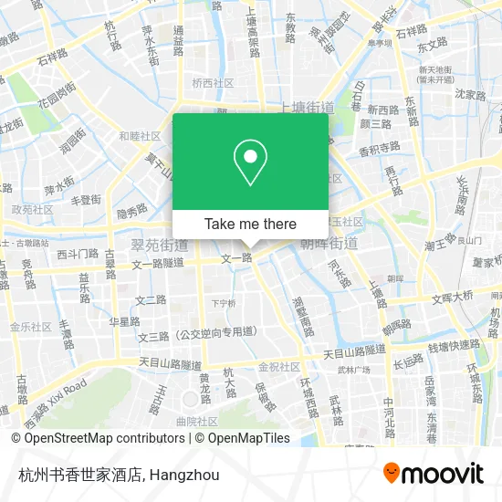 杭州书香世家酒店 map