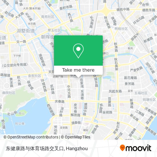 东健康路与体育场路交叉口 map