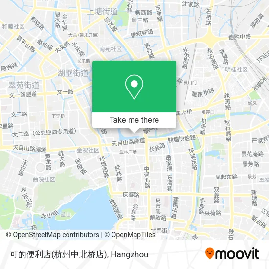 可的便利店(杭州中北桥店) map