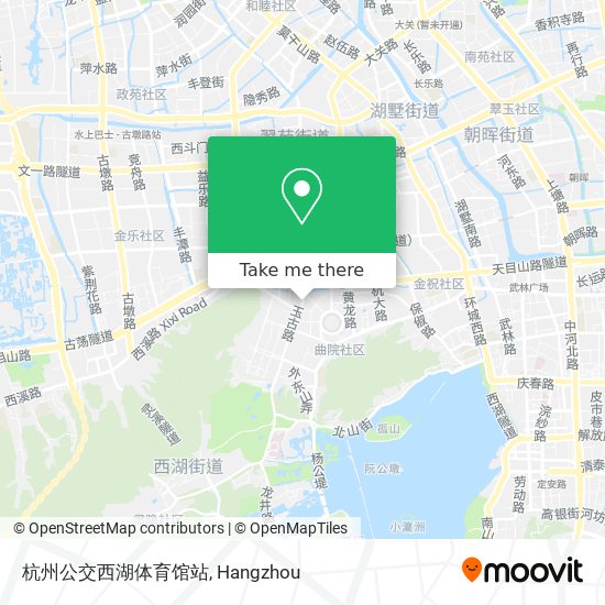 杭州公交西湖体育馆站 map