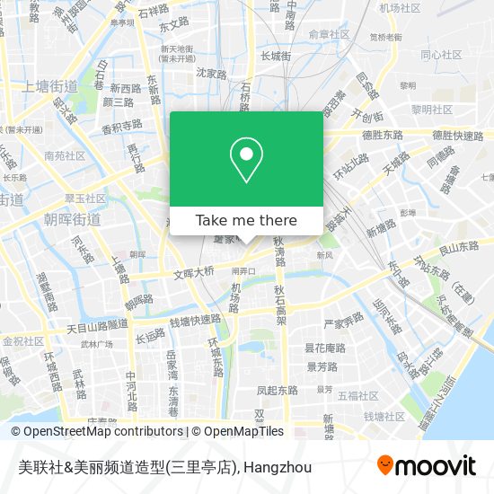 美联社&美丽频道造型(三里亭店) map