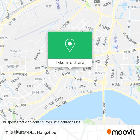 九堡地铁站-D口 map