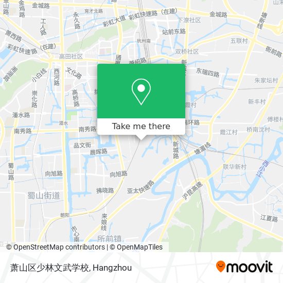 萧山区少林文武学校 map