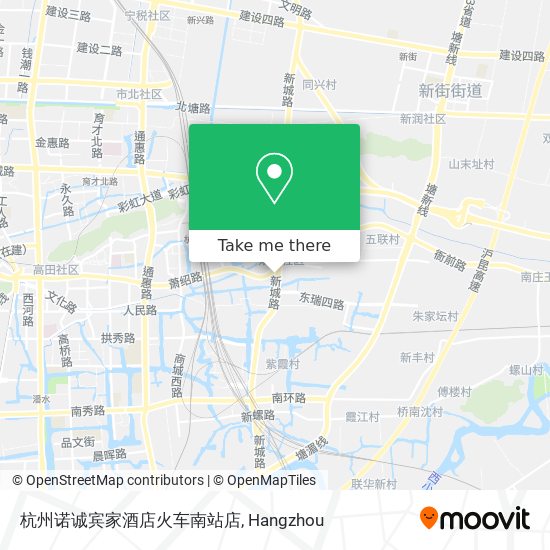 杭州诺诚宾家酒店火车南站店 map