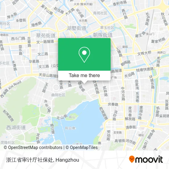 浙江省审计厅社保处 map