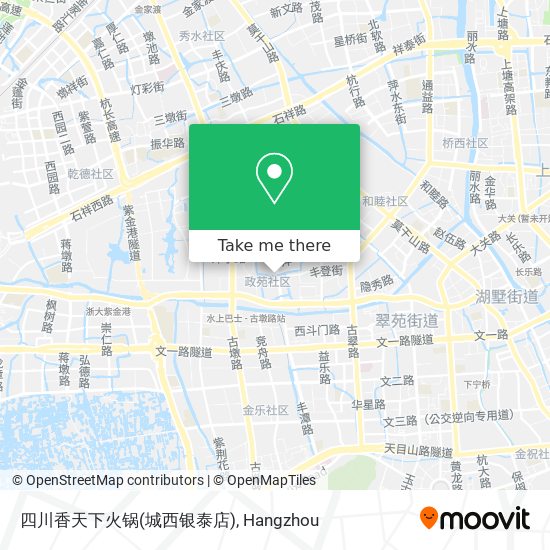 四川香天下火锅(城西银泰店) map