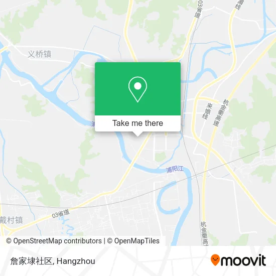 詹家埭社区 map