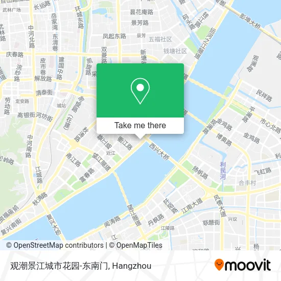 观潮景江城市花园-东南门 map