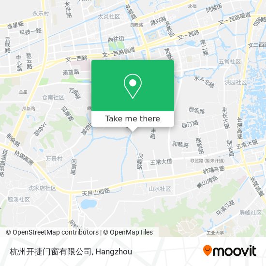 杭州开捷门窗有限公司 map