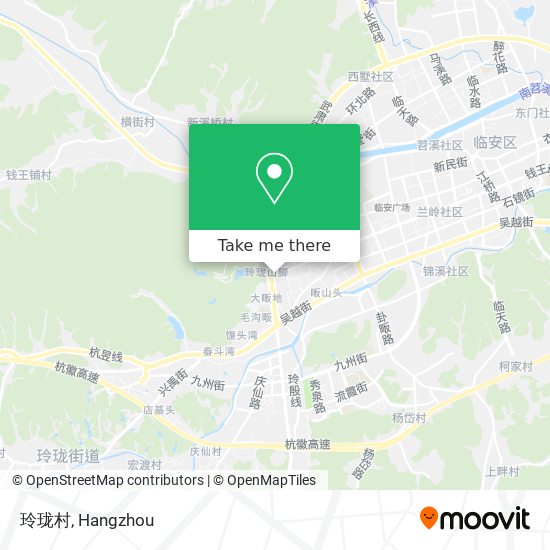 玲珑村 map