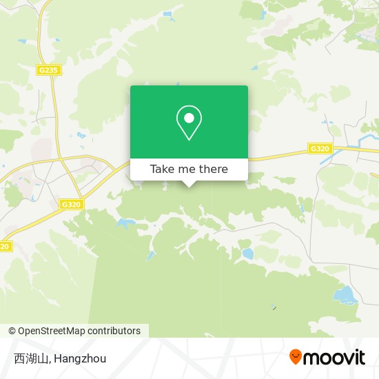 西湖山 map