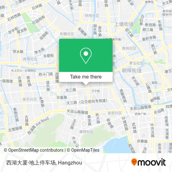 西湖大厦-地上停车场 map