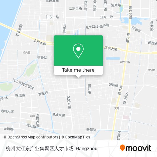 杭州大江东产业集聚区人才市场 map