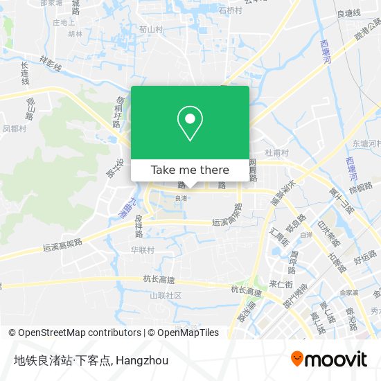 地铁良渚站·下客点 map