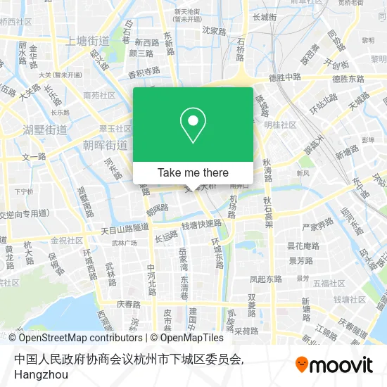 中国人民政府协商会议杭州市下城区委员会 map