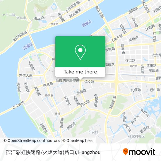滨江彩虹快速路/火炬大道(路口) map