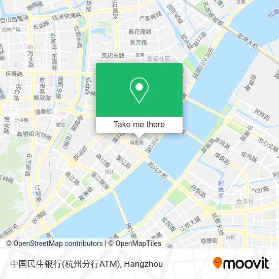 中国民生银行(杭州分行ATM) map