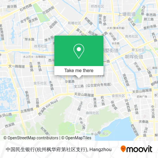 中国民生银行(杭州枫华府第社区支行) map