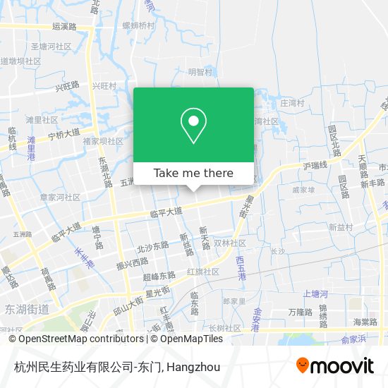 杭州民生药业有限公司-东门 map