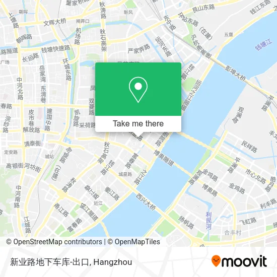 新业路地下车库-出口 map