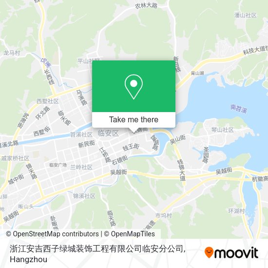 浙江安吉西子绿城装饰工程有限公司临安分公司 map