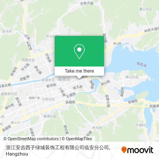 浙江安吉西子绿城装饰工程有限公司临安分公司 map
