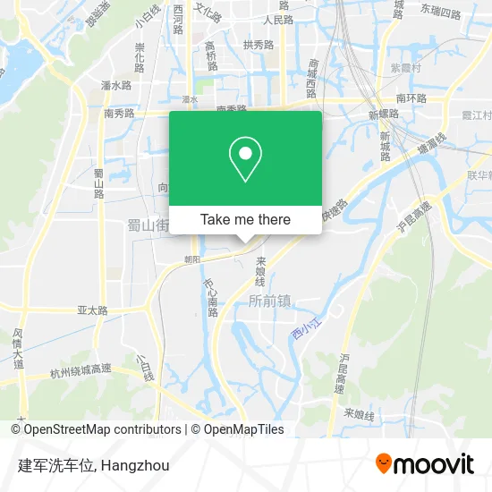 建军洗车位 map
