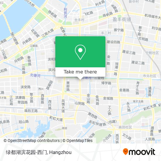 绿都湖滨花园-西门 map