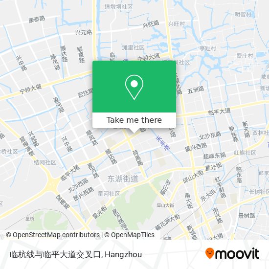临杭线与临平大道交叉口 map