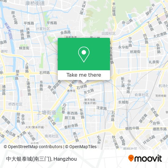 中大银泰城(南三门) map