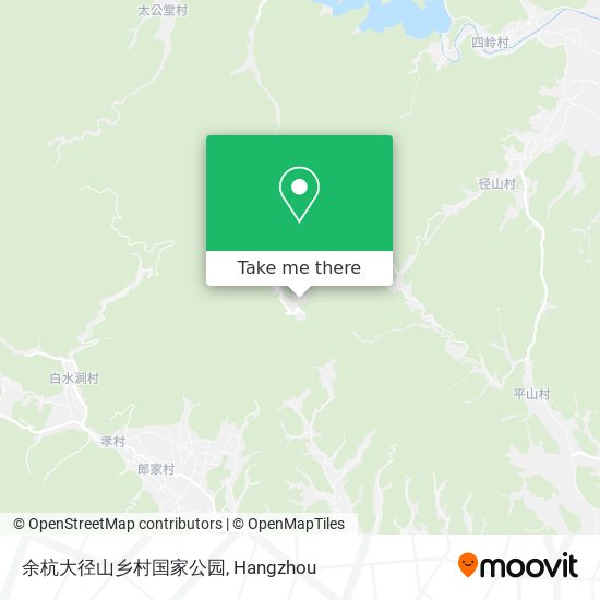 余杭大径山乡村国家公园 map