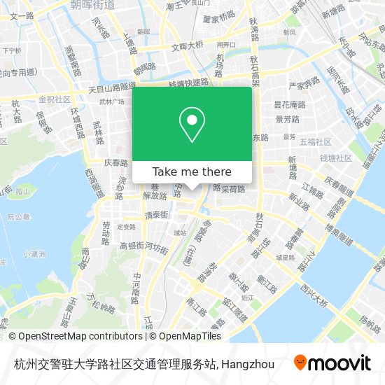 杭州交警驻大学路社区交通管理服务站 map
