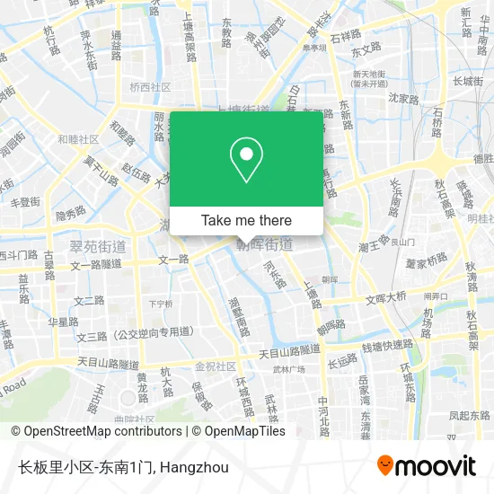 长板里小区-东南1门 map