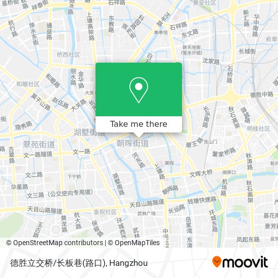 德胜立交桥/长板巷(路口) map